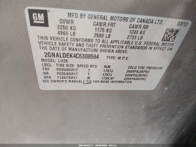 Chevrolet Equinox 1lt