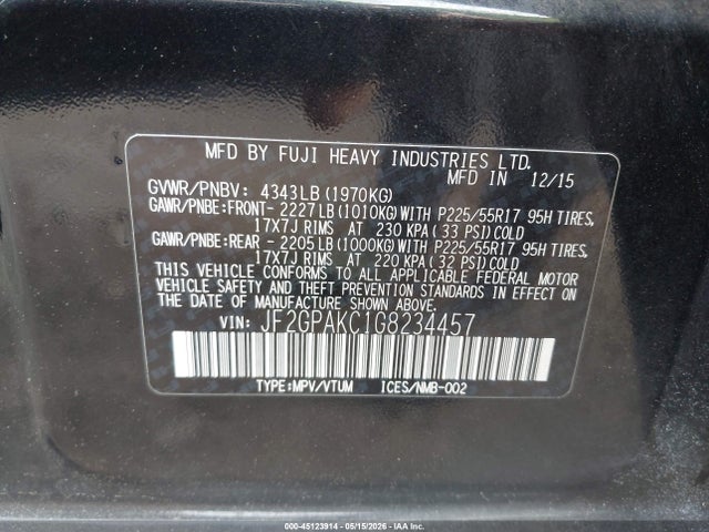 Subaru Crosstrek 2.0i Limited
