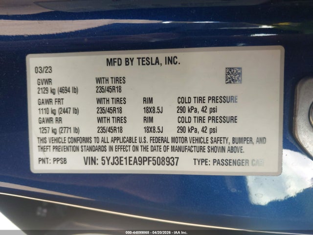 Tesla Model 3 Rear-wheel Drive