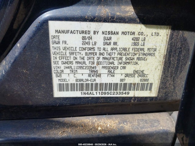 Nissan Altima 2.5 S