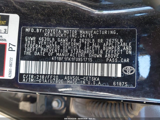 Toyota Camry Se