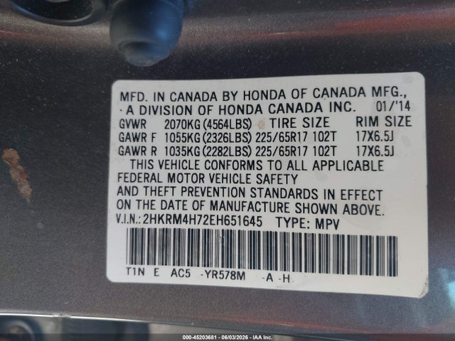 Honda CR-V Ex-l