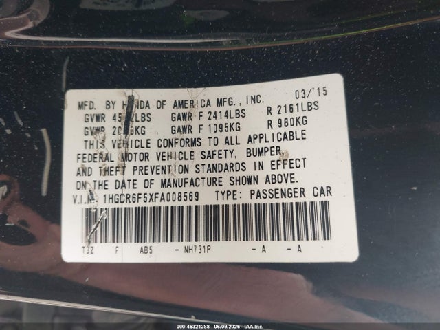 Honda Accord Ex-l
