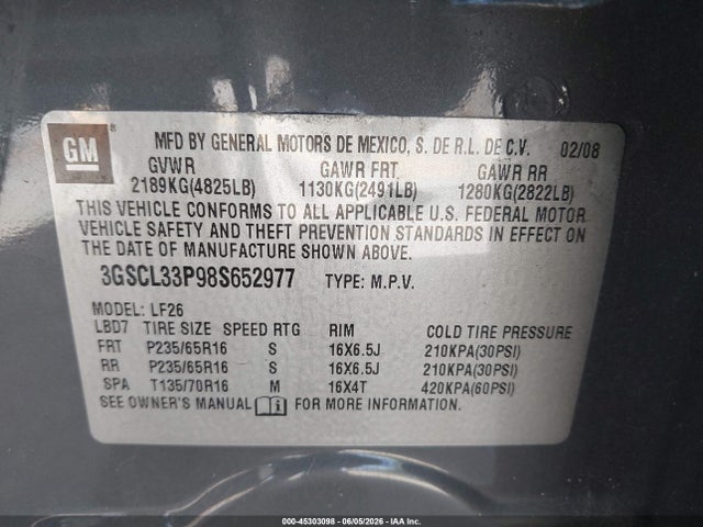 Saturn Vue 4-cyl Xe