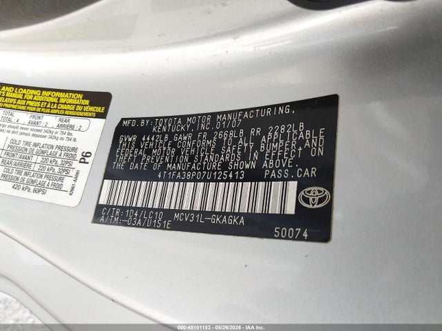 Toyota Camry Sle
