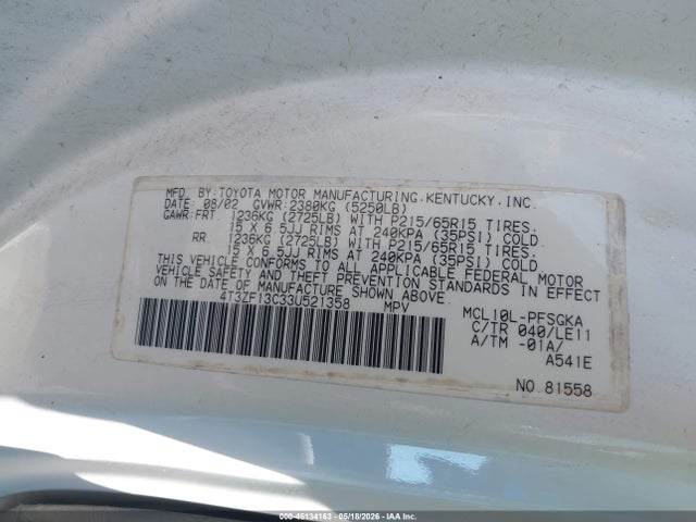 Toyota Sienna Xle