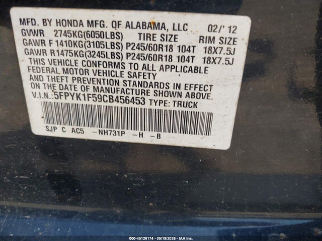 Honda Ridgeline Rtl