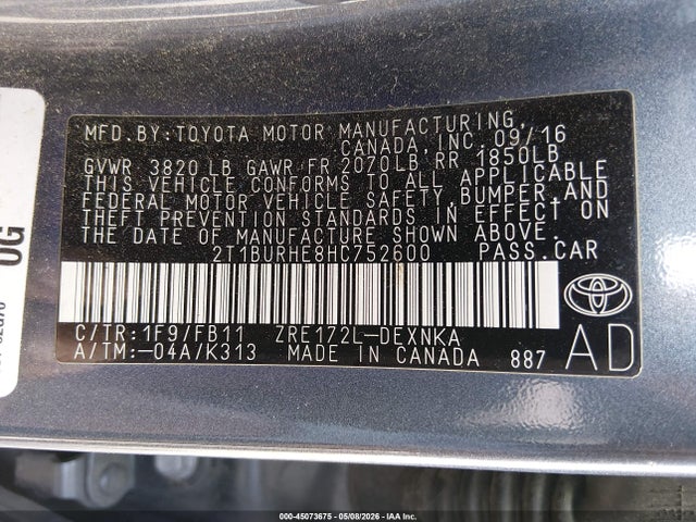 Toyota Corolla Le