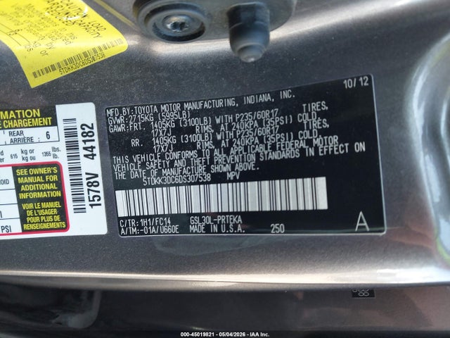 Toyota Sienna Le V6 8 Passenger