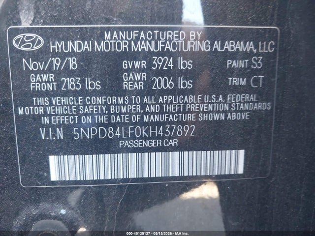Hyundai ELANTRA Sel