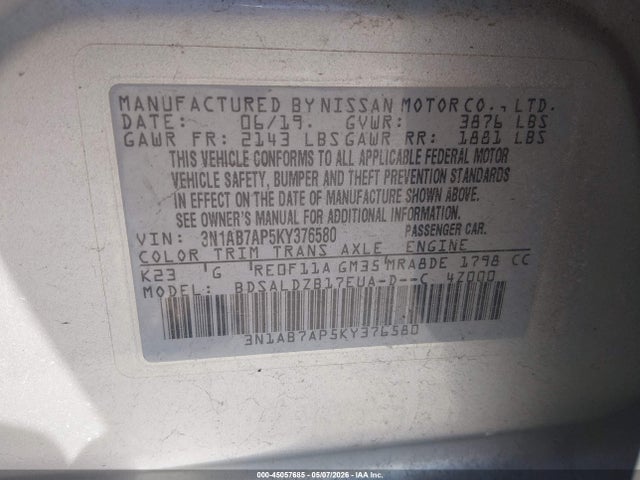 Nissan Sentra Sv