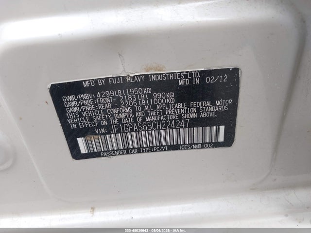Subaru Impreza 2.0i Sport Limited