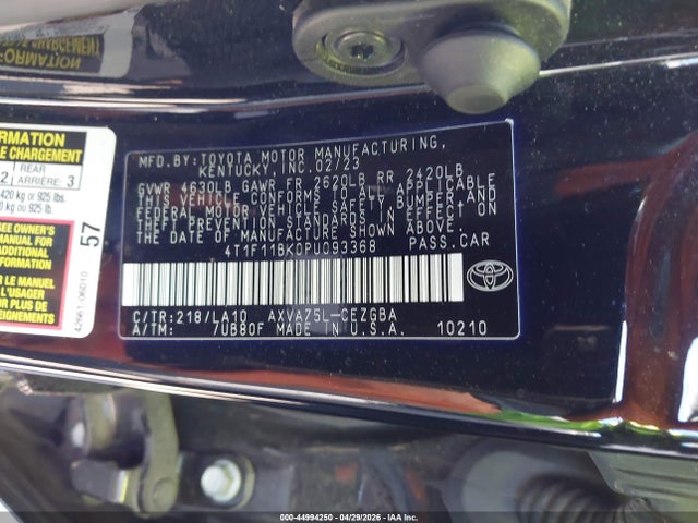 Toyota Camry Xle Awd