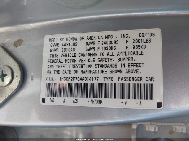 Honda Accord 2.4 Ex