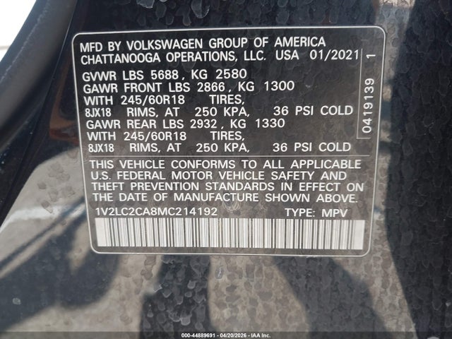 Volkswagen Atlas 2.0t Se