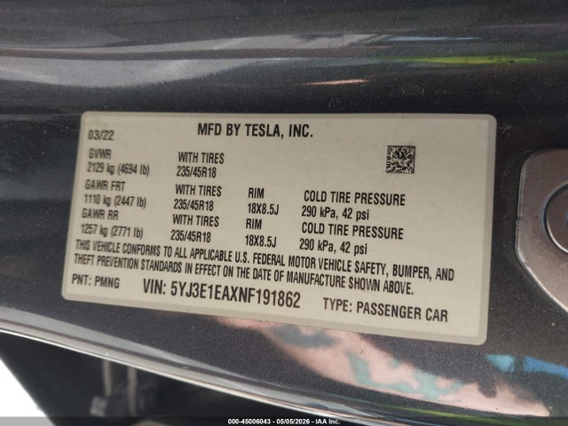 Tesla Model 3 Rear-wheel Drive
