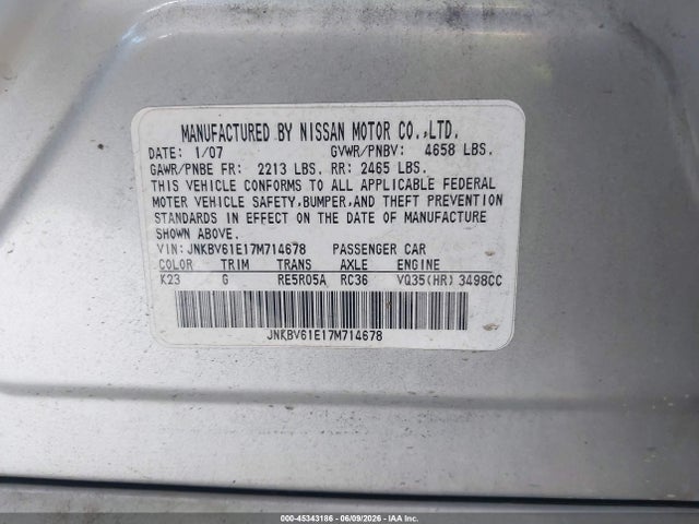 INFINITI G35 Journey