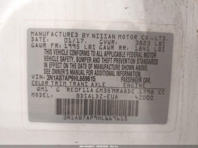 Nissan Sentra Sv