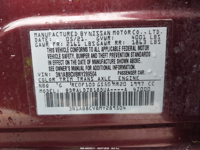 Nissan Sentra Sv Xtronic Cvt