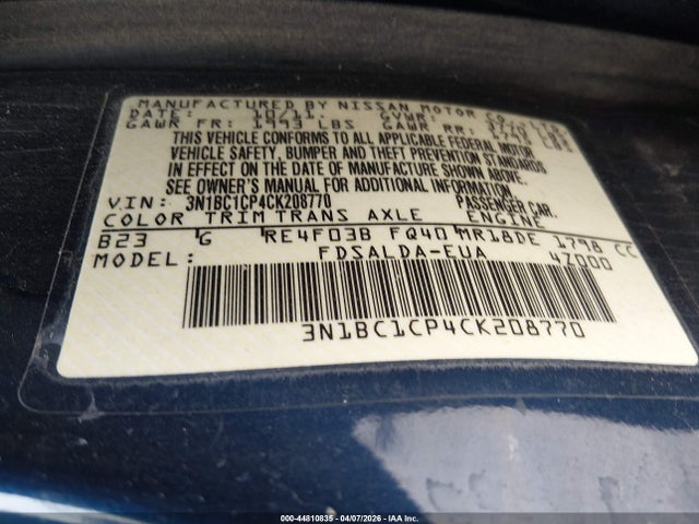 Nissan Versa 1.8 S