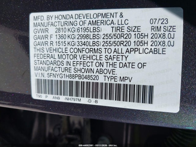 Honda Pilot Awd Elite