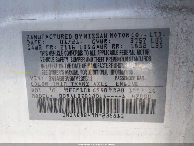 Nissan Sentra S Xtronic Cvt