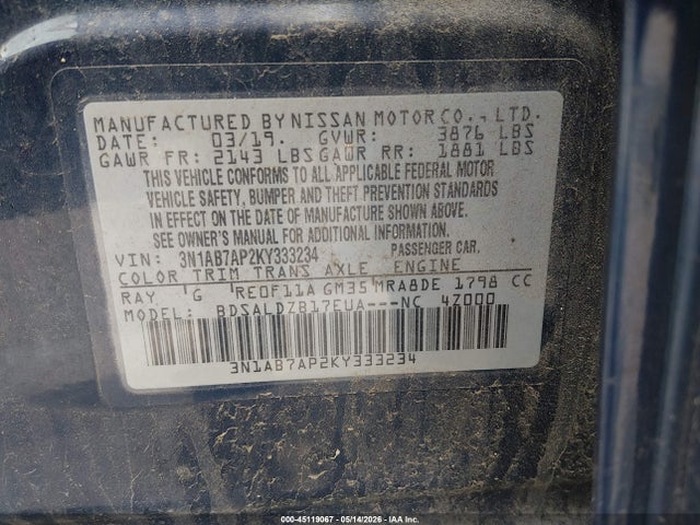 Nissan Sentra Sv