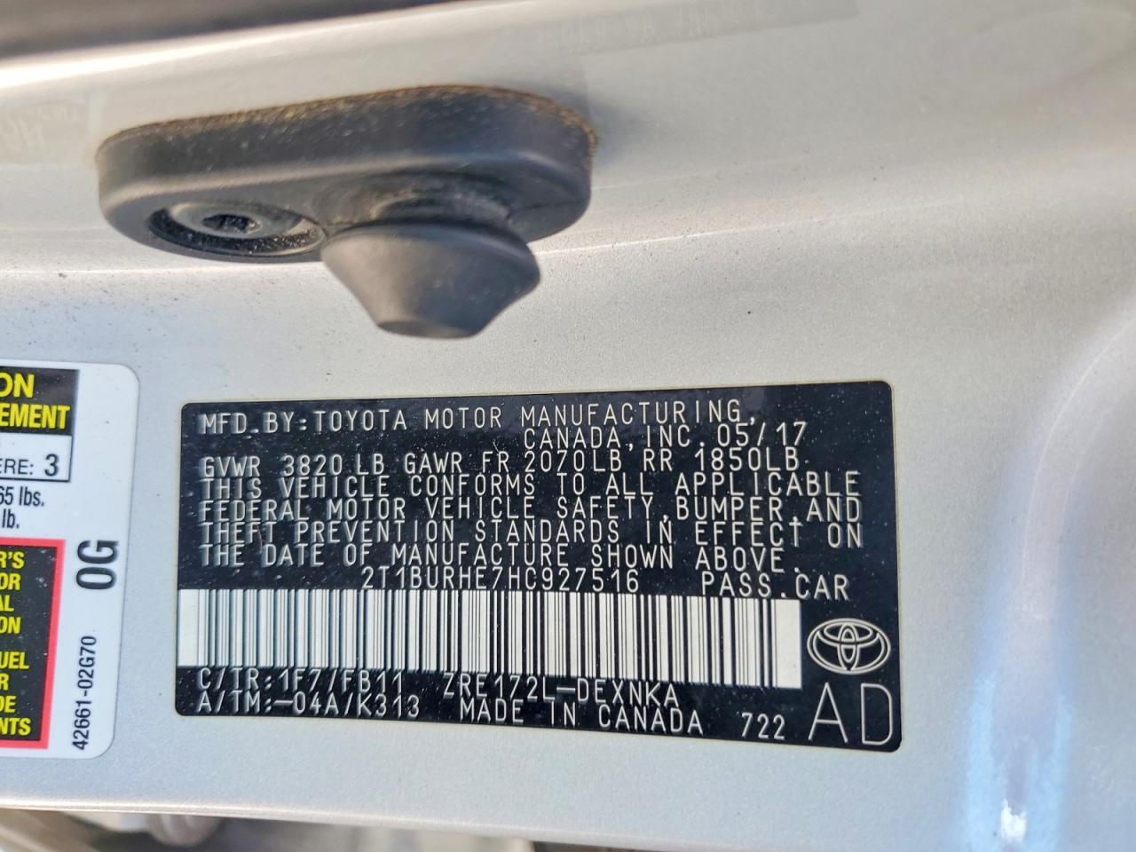 Toyota Corolla Le