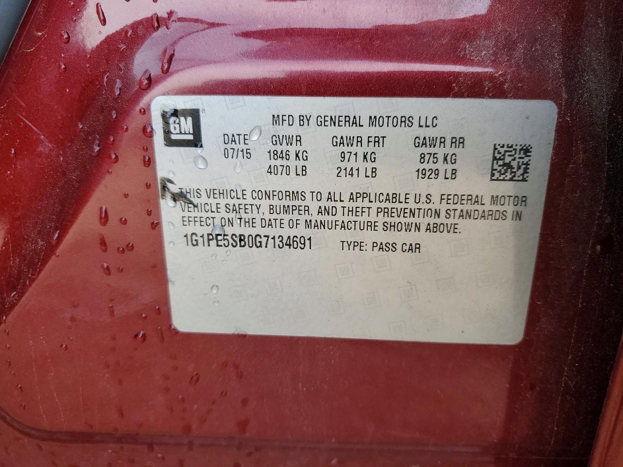 Chevrolet Cruze Lt