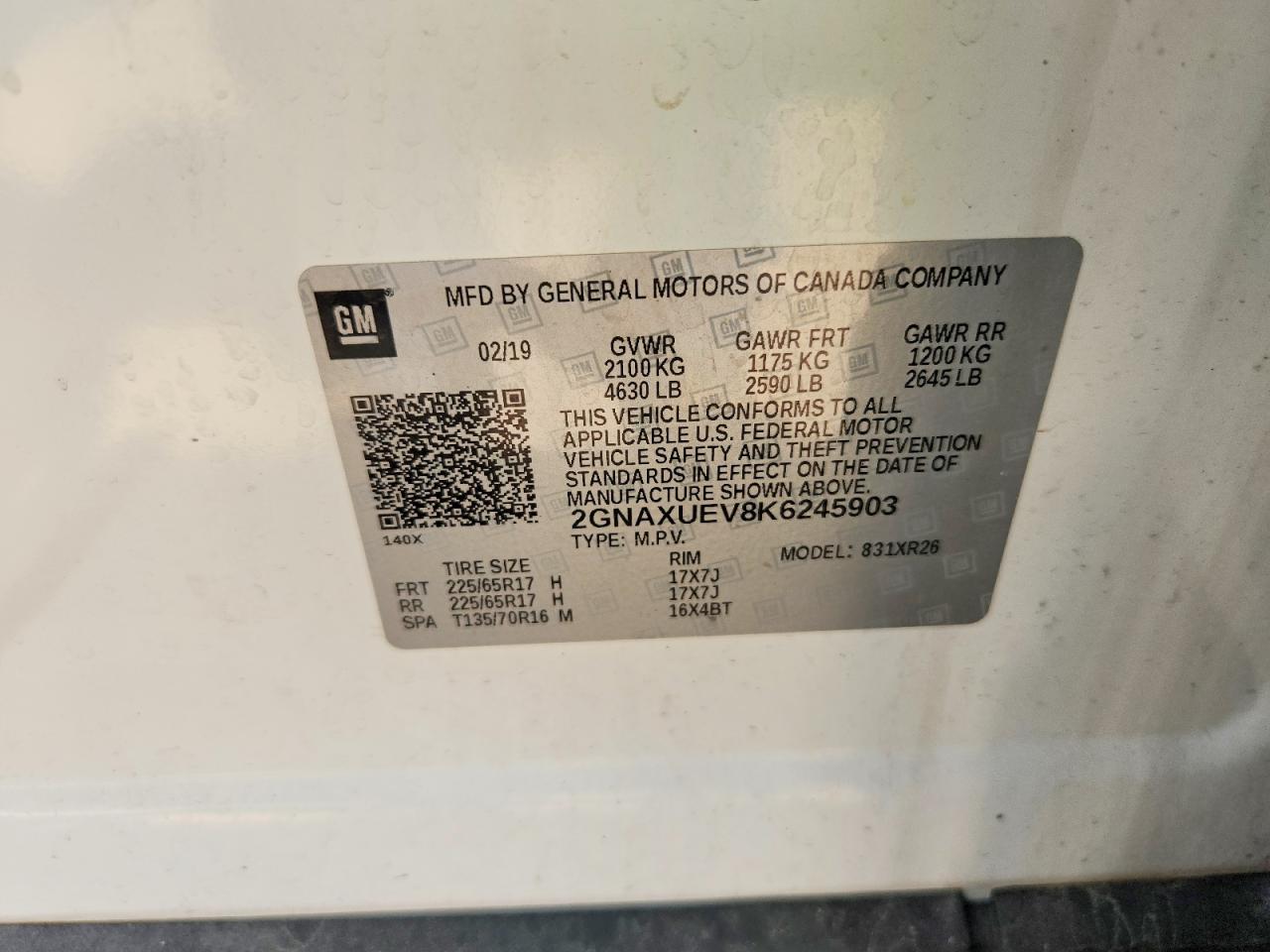 Chevrolet Equinox Lt