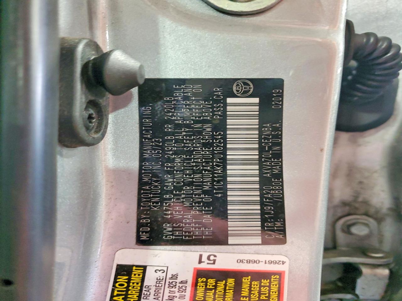 Toyota Camry Le