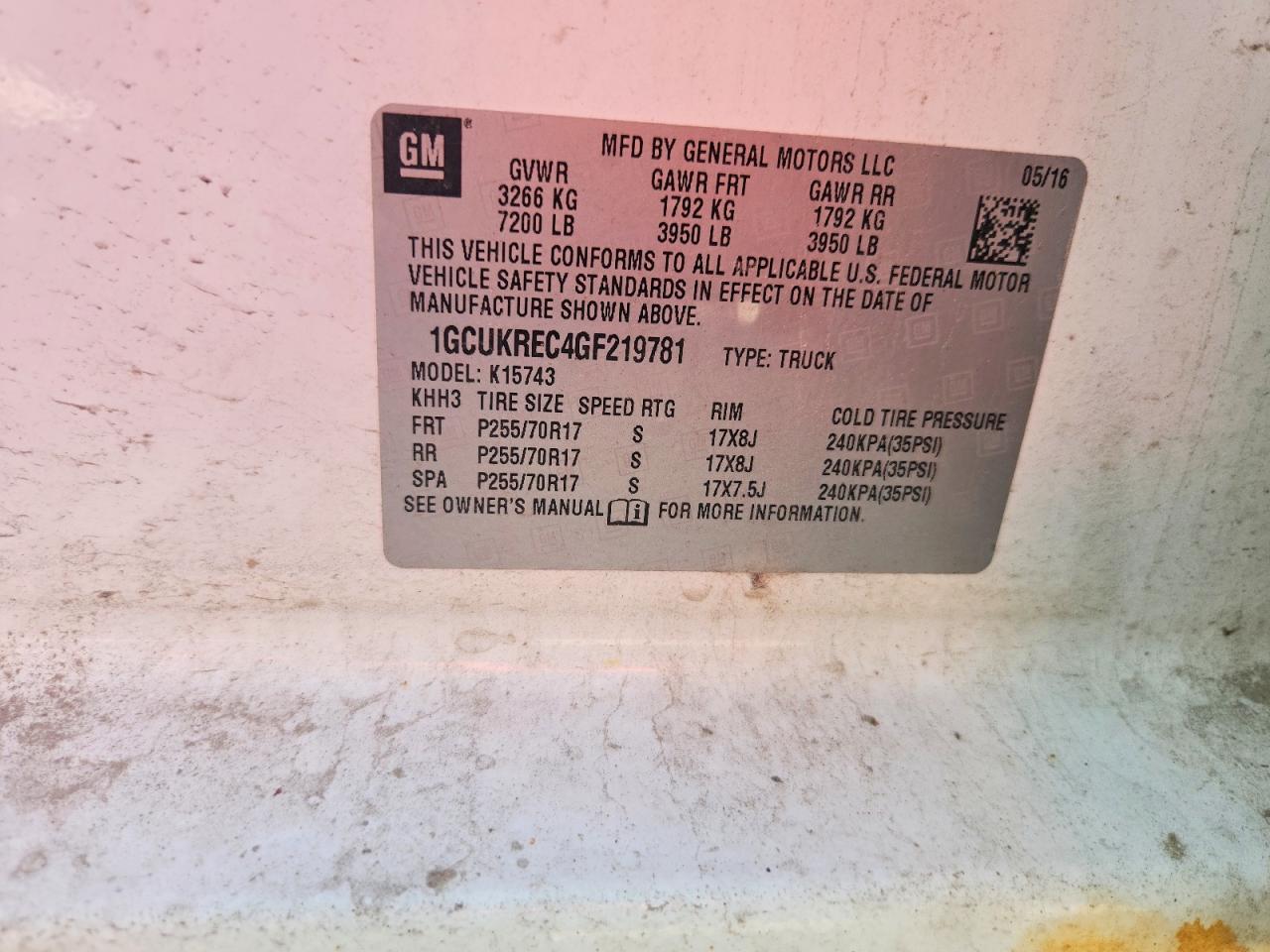 Chevrolet Silverado K1500 Lt