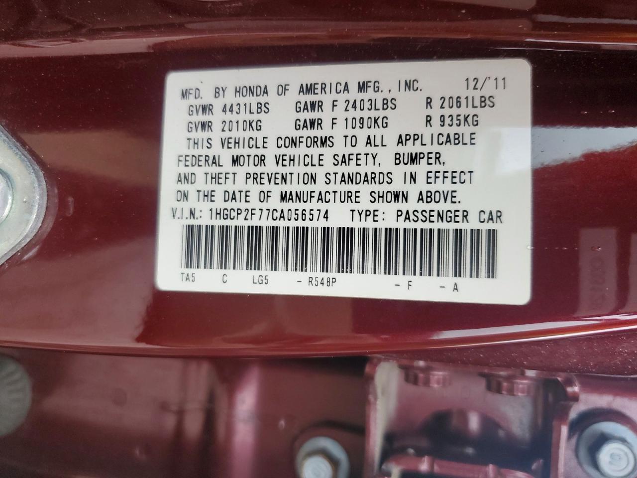 Honda Accord Ex