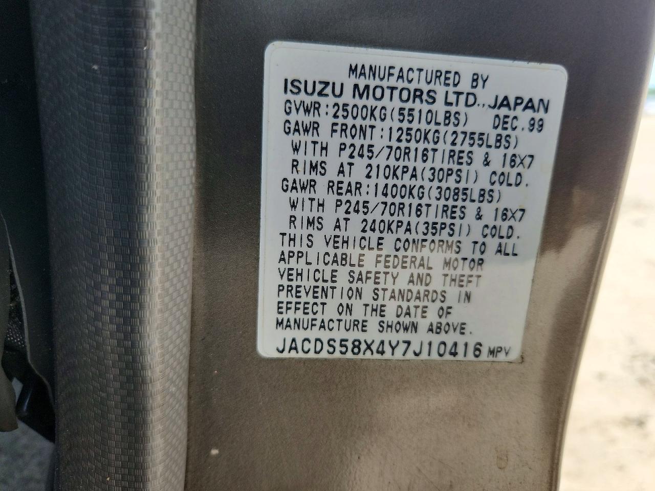 Isuzu Trooper S