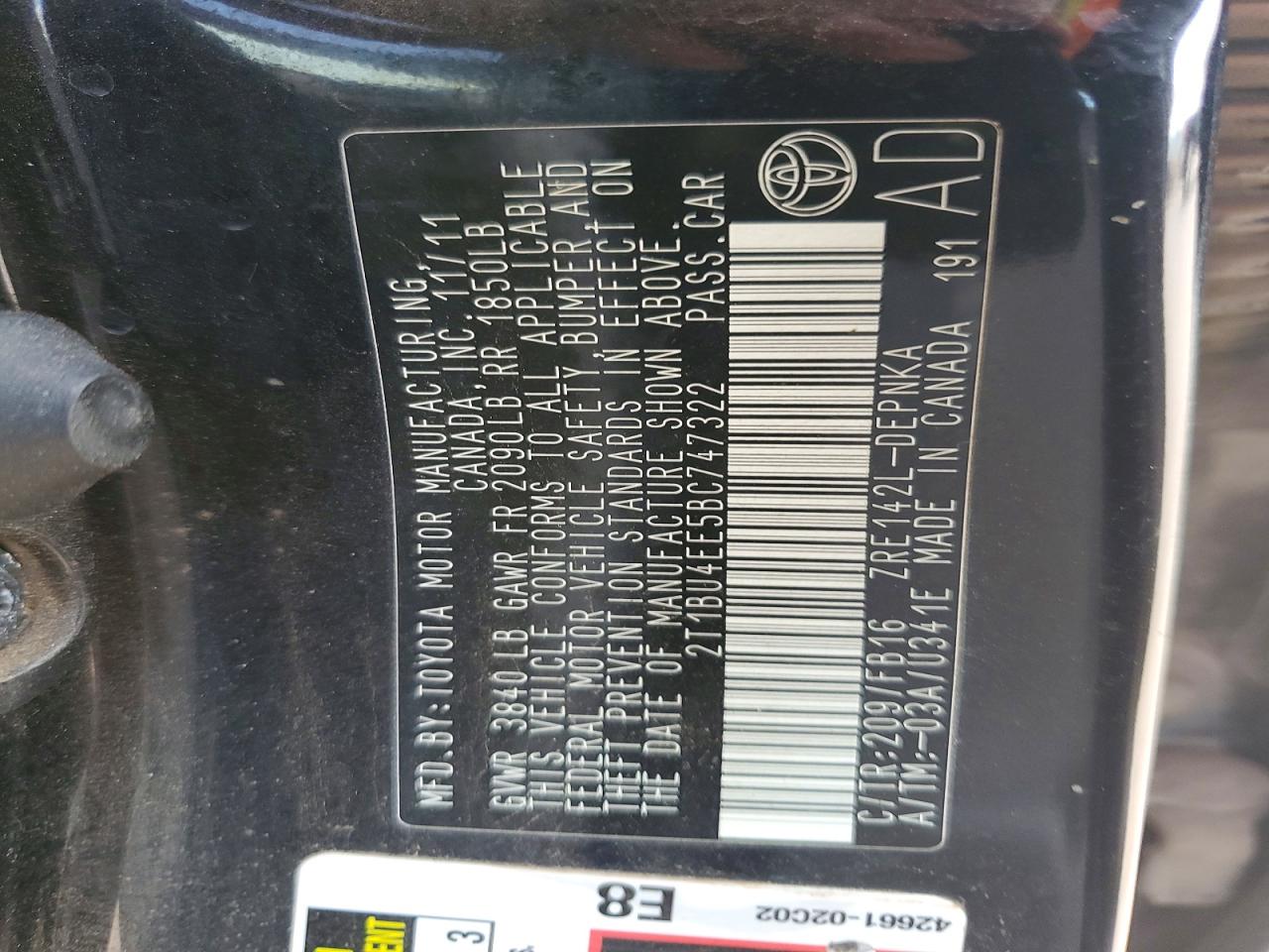 Toyota Corolla Le