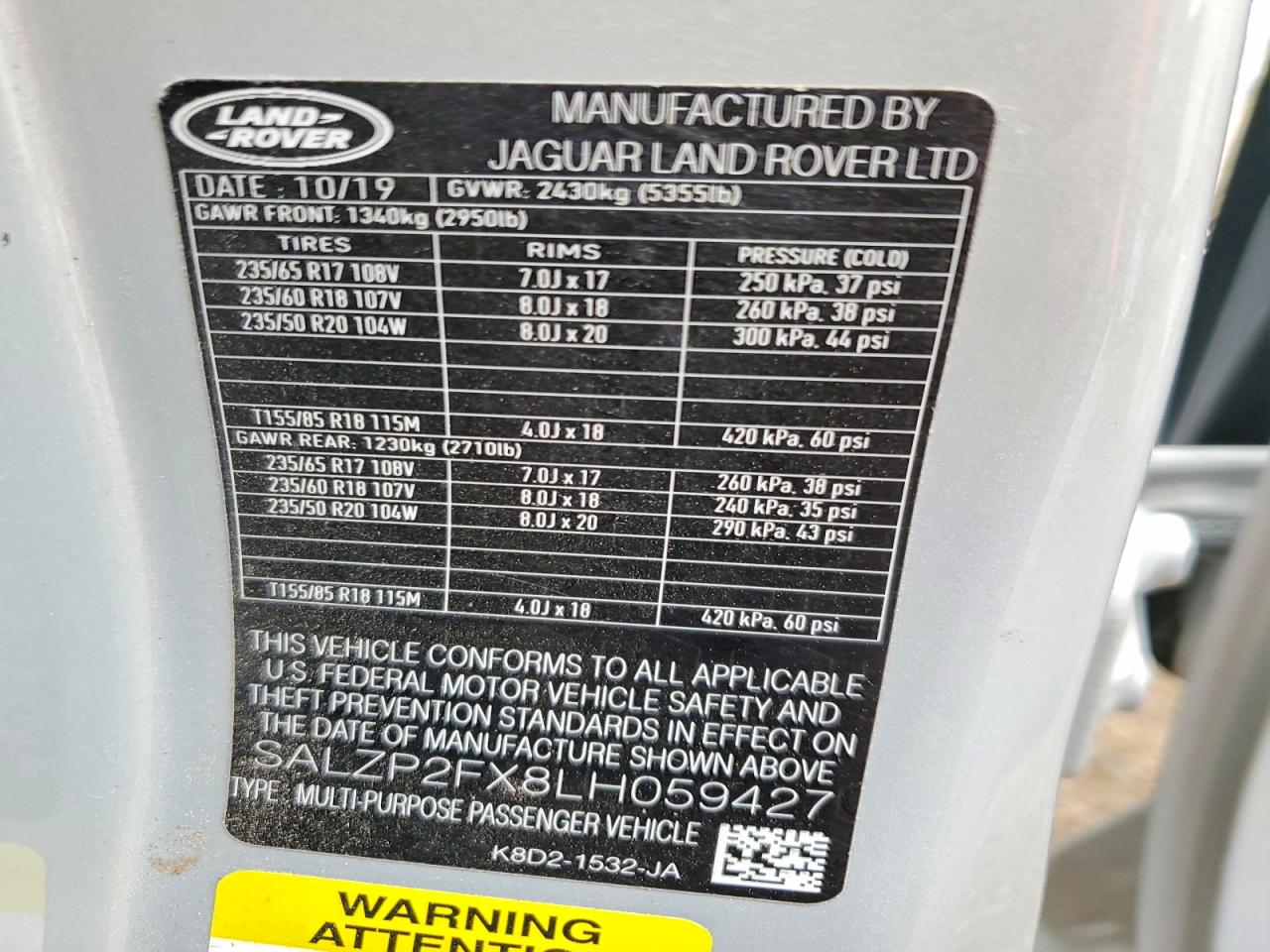 Land Rover Range Rover Se