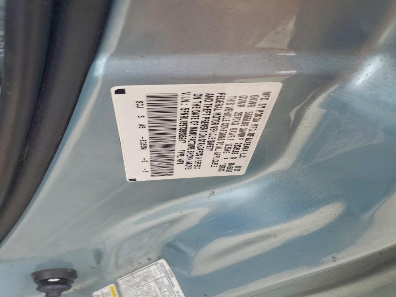 Honda Odyssey Exl
