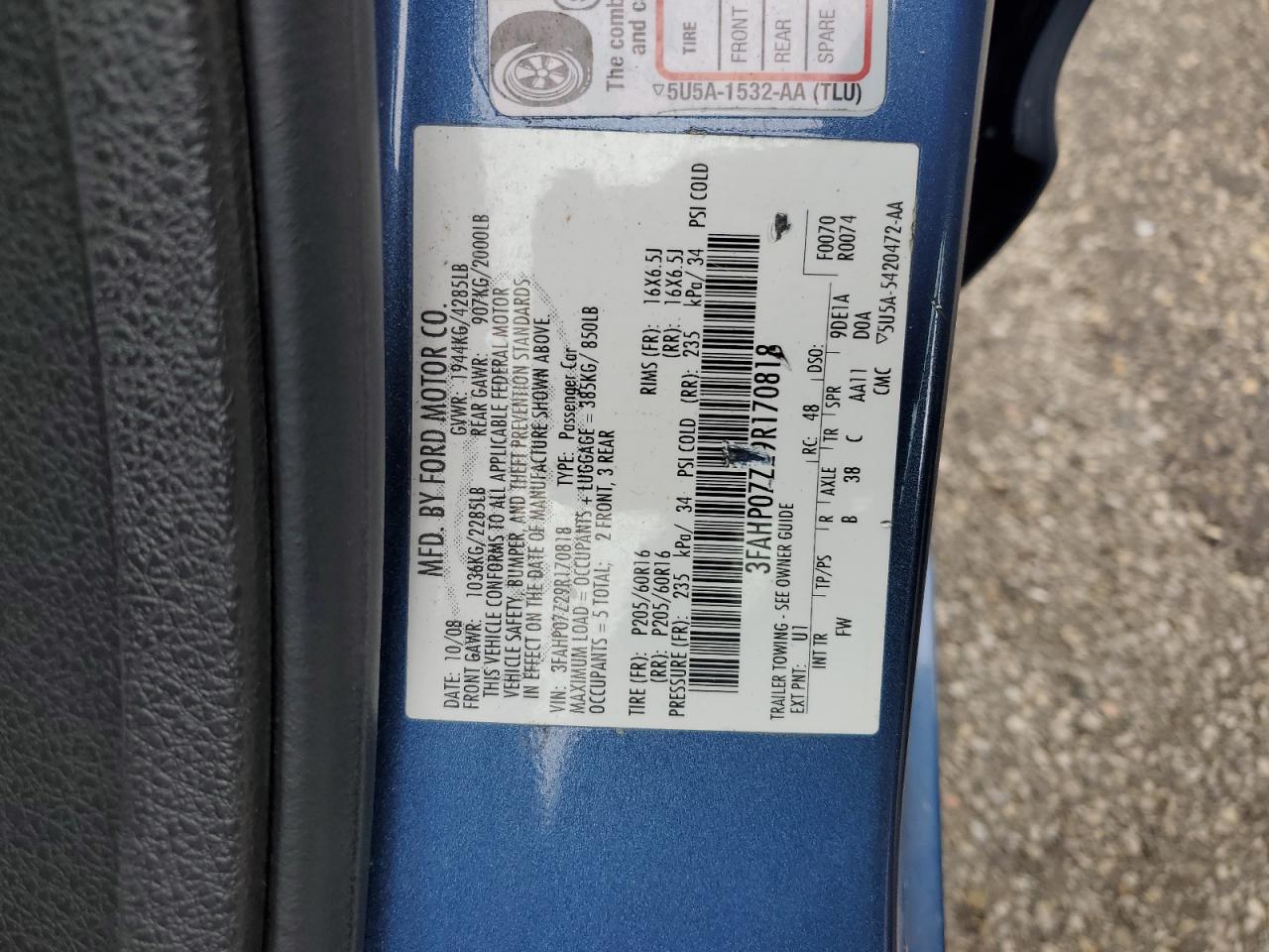 Ford Fusion Se
