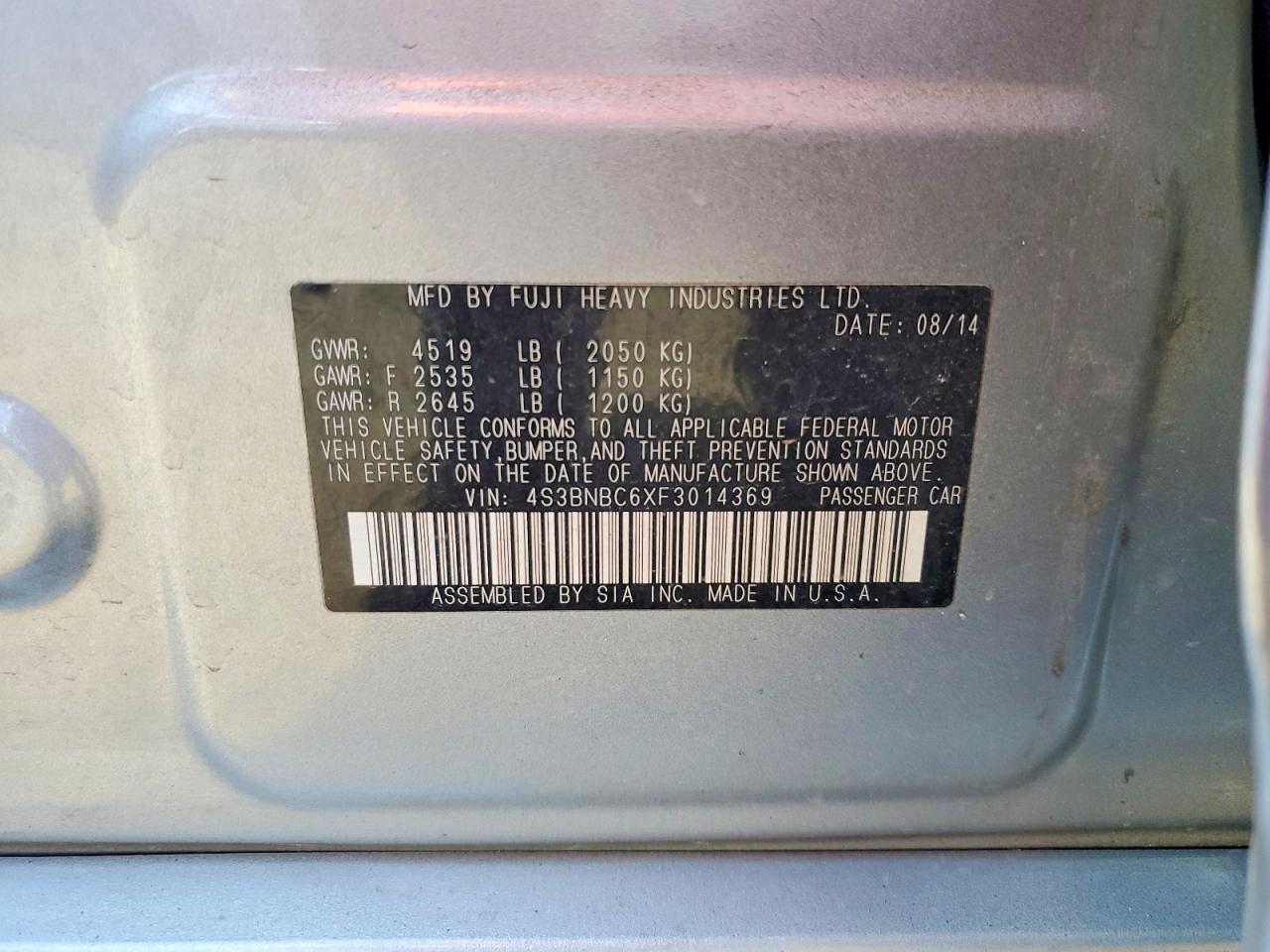 Subaru Legacy 2.5i Premium