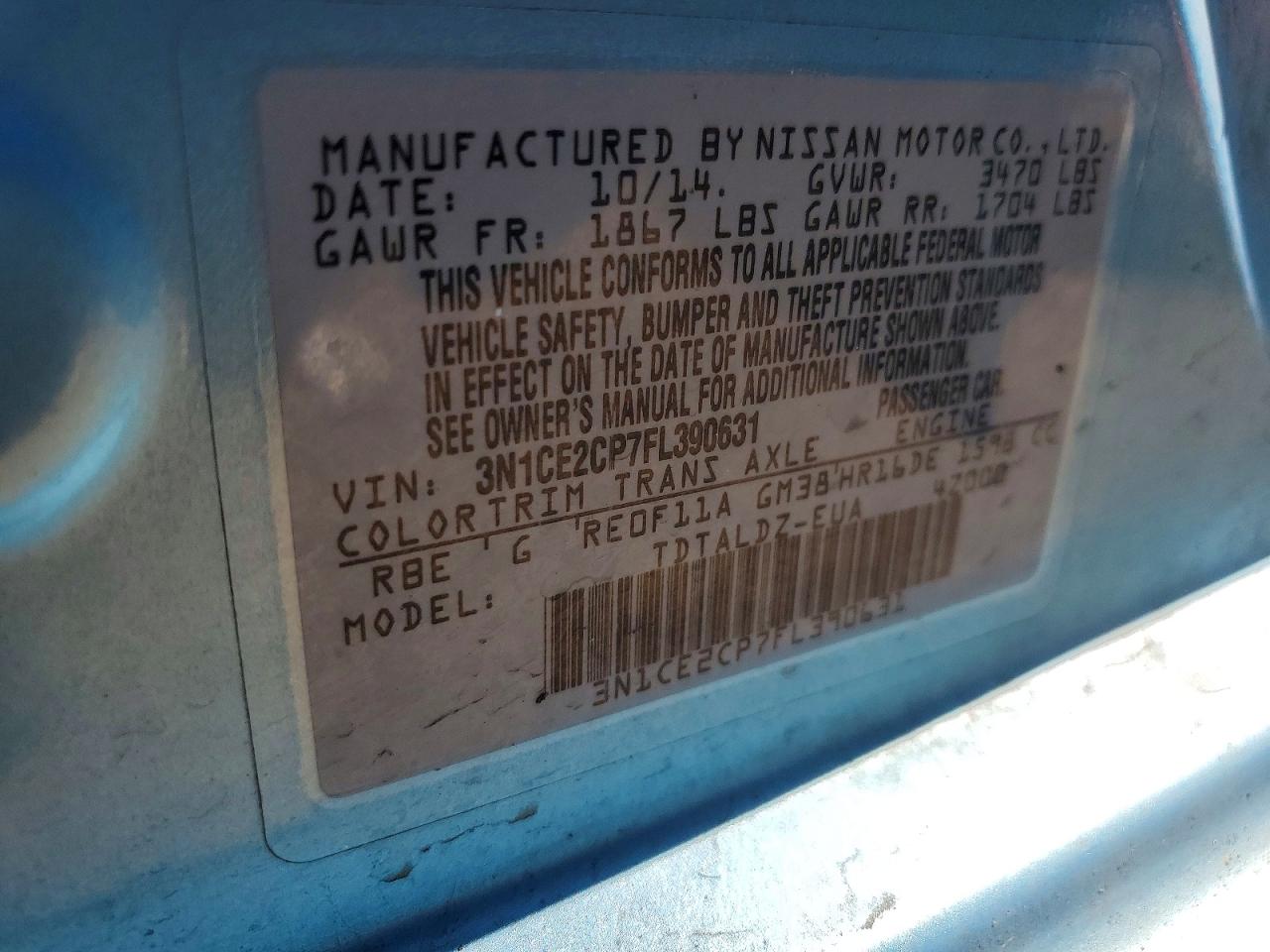 Nissan Versa Sv