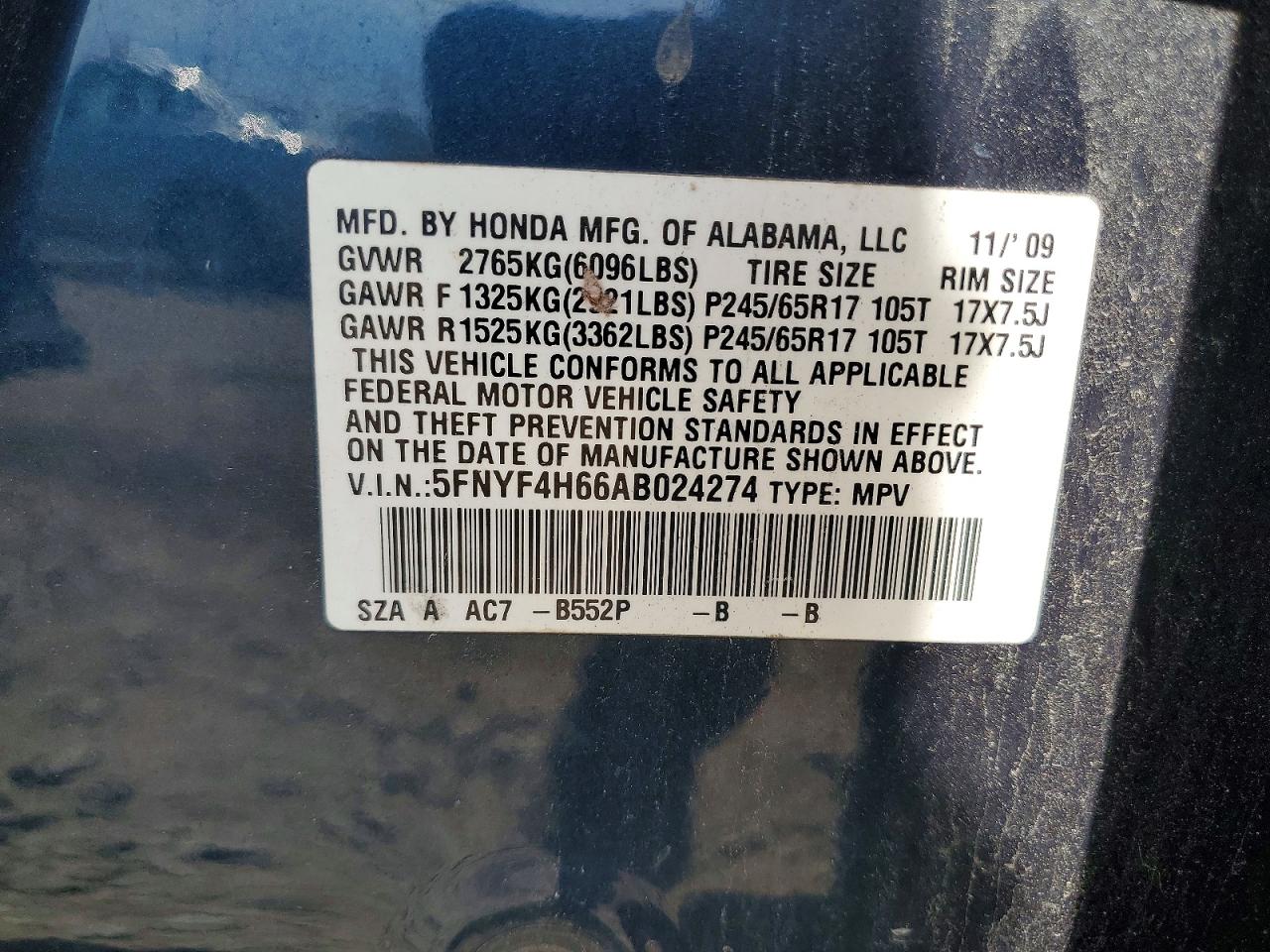 Honda Pilot Exl