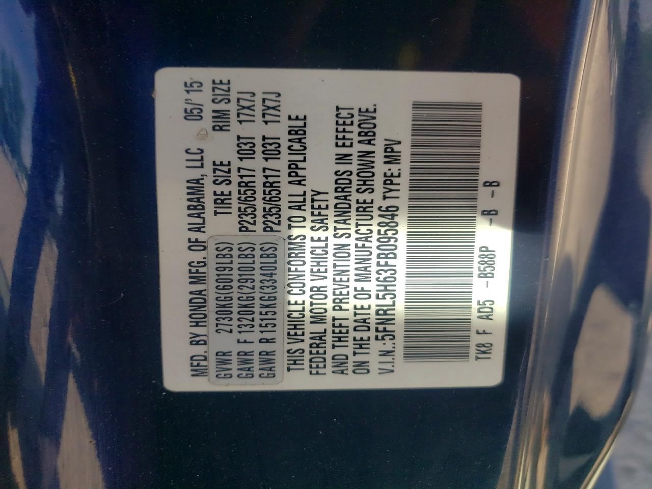 Honda Odyssey Exl