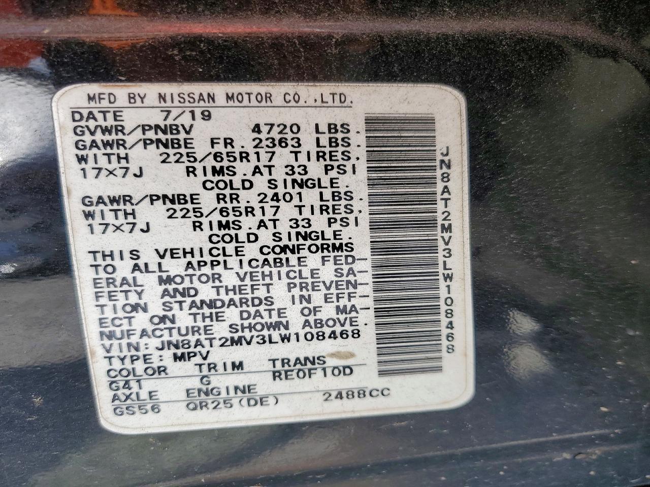 Nissan Rogue Sv