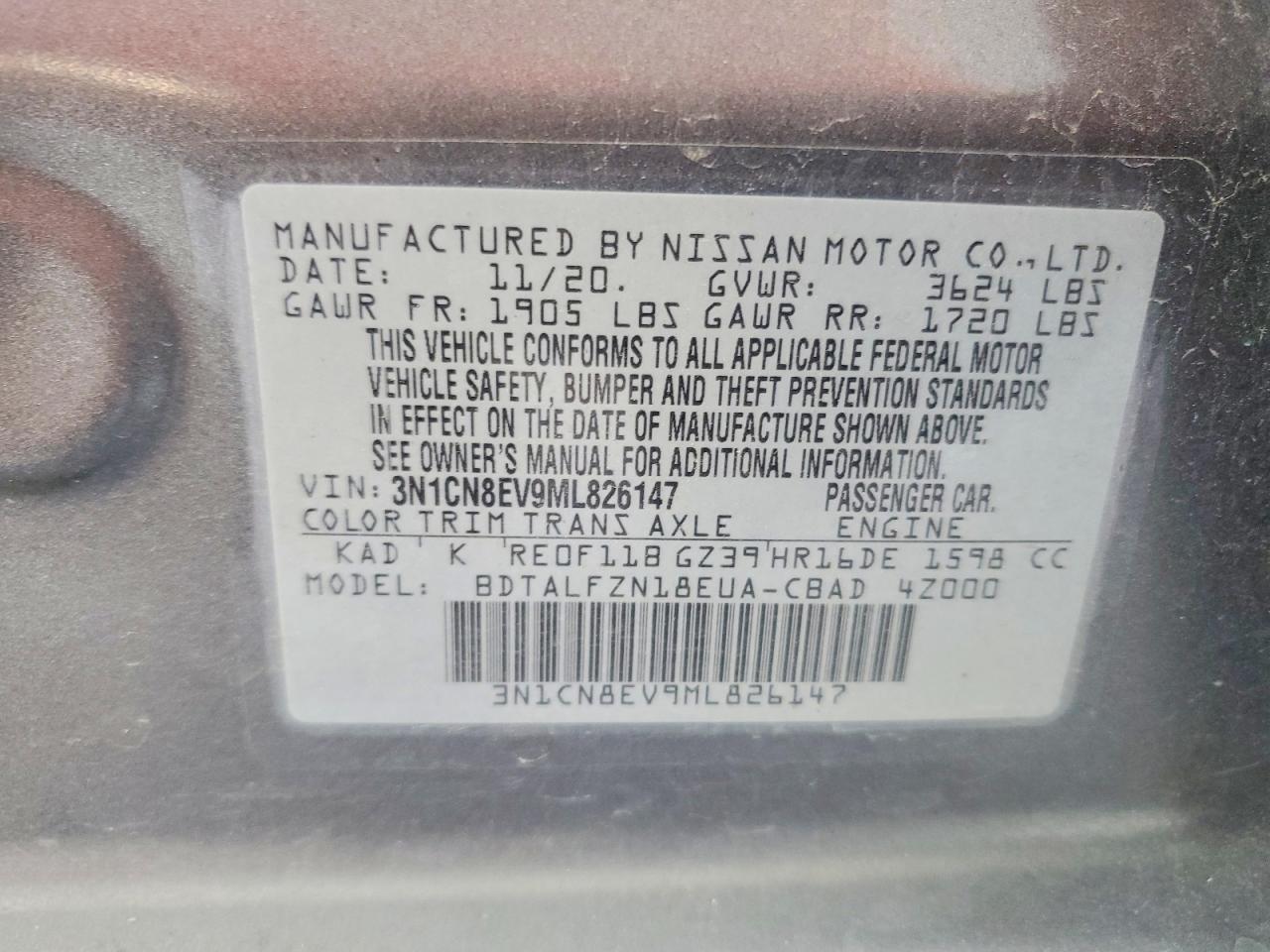 Nissan Versa Sv
