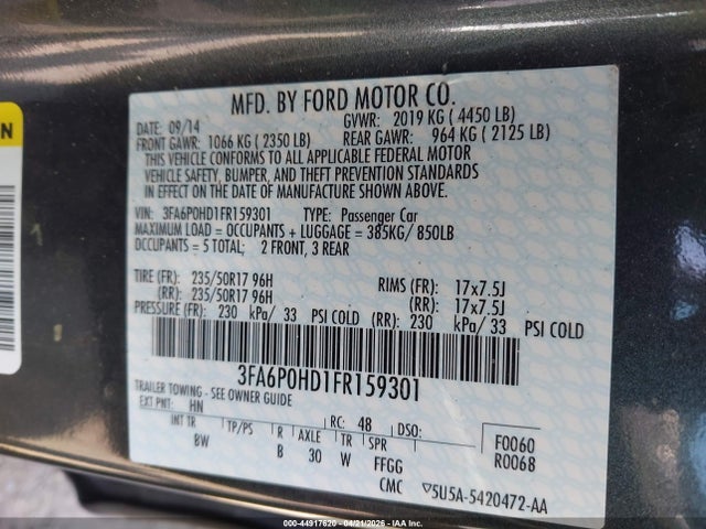 Ford Fusion Se