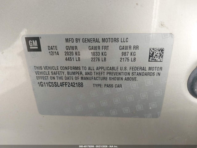 Chevrolet Malibu 1lt