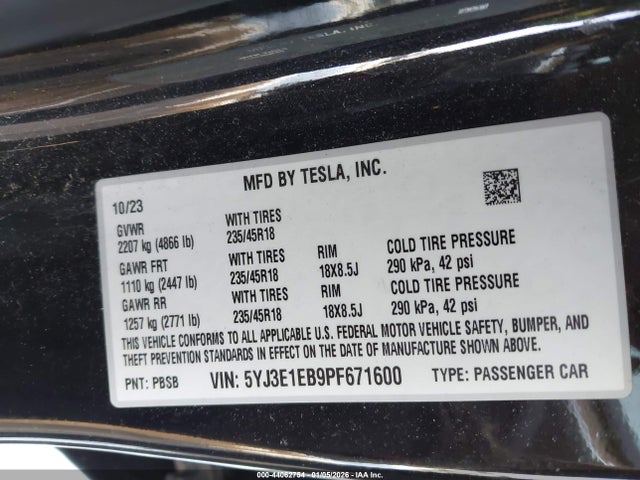 Tesla Model 3 Long Range Dual Motor All-wheel Drive