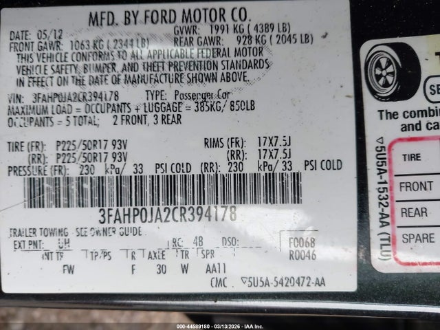 Ford Fusion Sel