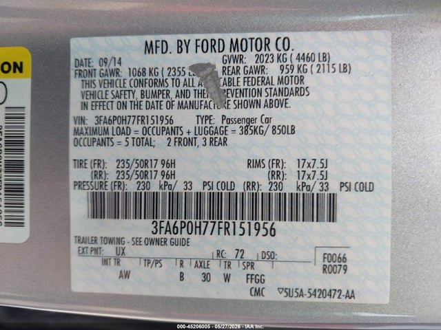 Ford Fusion Se