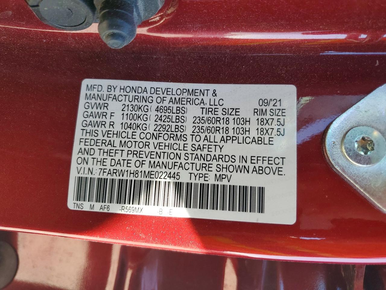 Honda Crv Exl